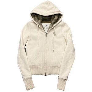 Vintage‎ Y2K Abercrombie & Fitch Women's Faux Fur Lined Full Zip Jacket 2000s